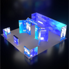 6m Backlit SEG Island Booth with Y-Walls, Header & Counter