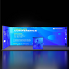 6m Backlit SEG U-Shape Booth Kit with Lightbox Counter