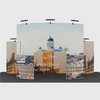 6x3m Booth Kit with Wave Backwall & Curved Gate Arch