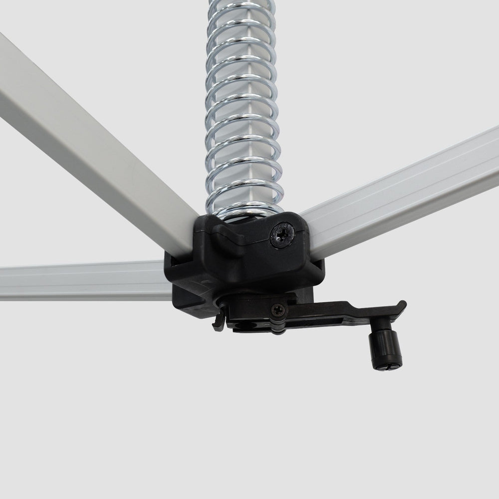 Tente pliante 3m x 3m avec volants festonnés et rideaux