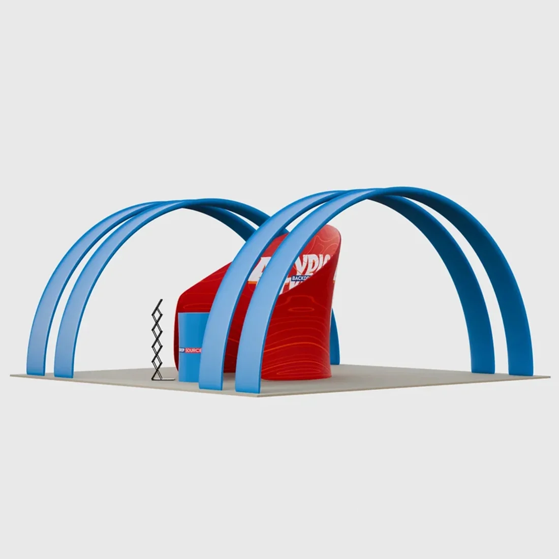 6m Meeting Pod with Round Arch Exhibition Kit