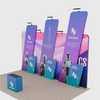 6x3m Booth Kit with 6m Backwall, Slanted Towers & Counter