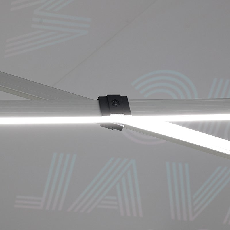 Tente pliante éclairée – 6 m x 3 m (structure LED)