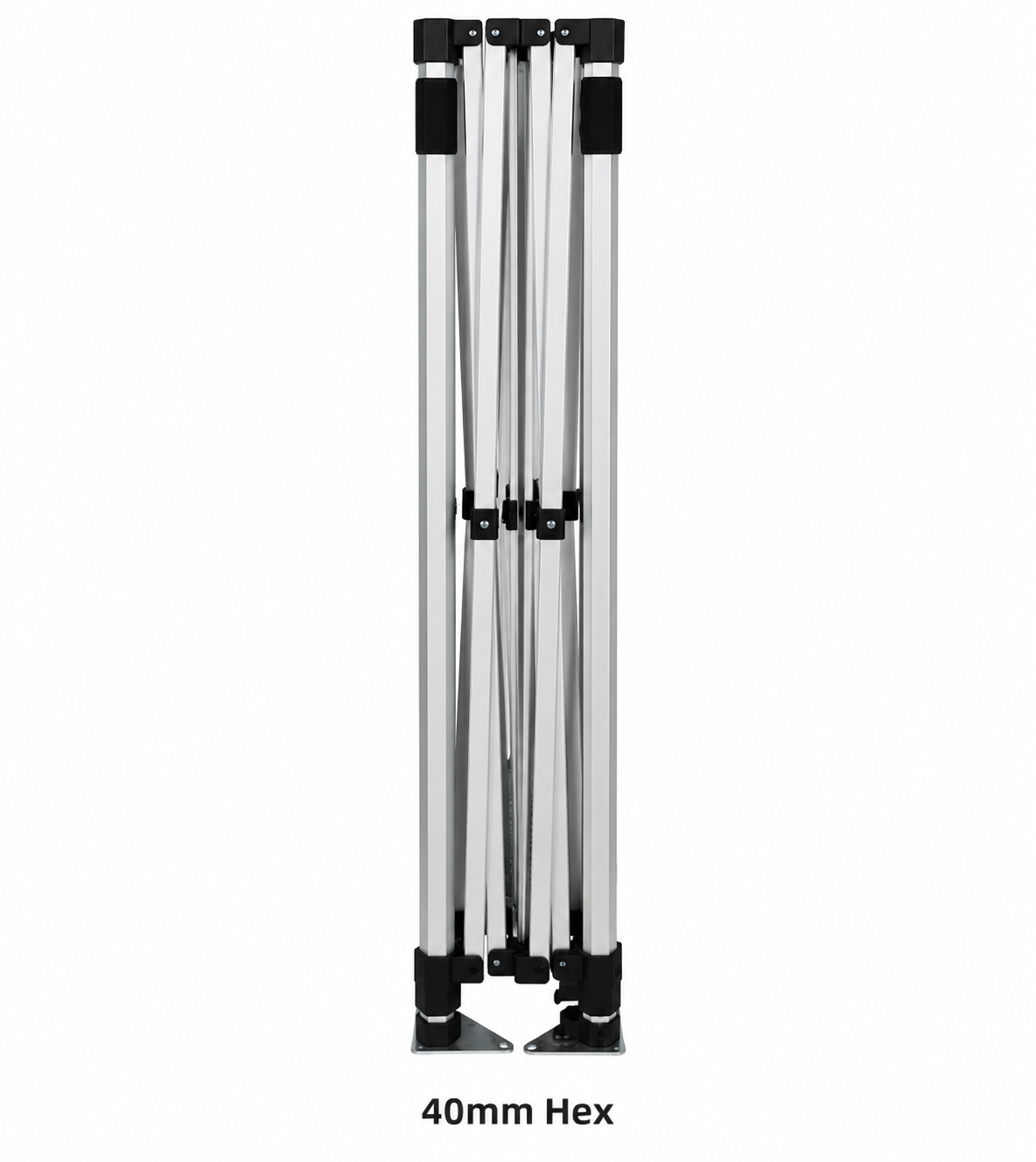 Kit d'abri en tissu 3 m x 3 m A6 avec doubles portes arquées et étagères de présentation quadruples