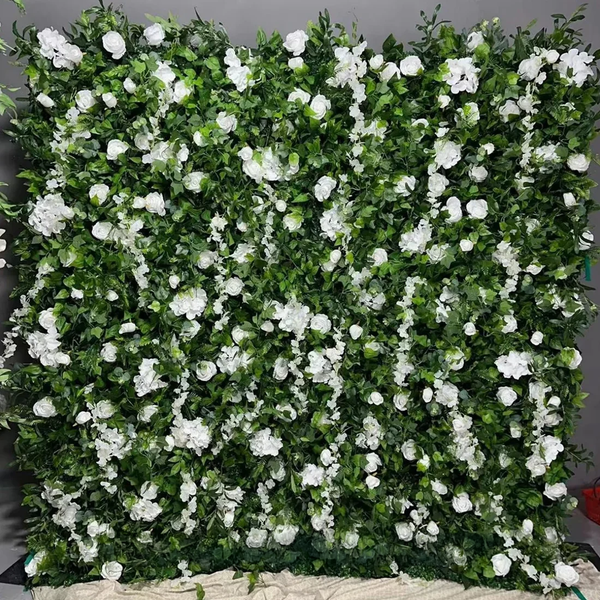 Mur de fleurs artificielles pour événement – Style 35
