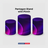 Support pentagonal avec socle