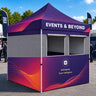 Tente pliante de stand alimentaire en tissu 3 m x 3 m
