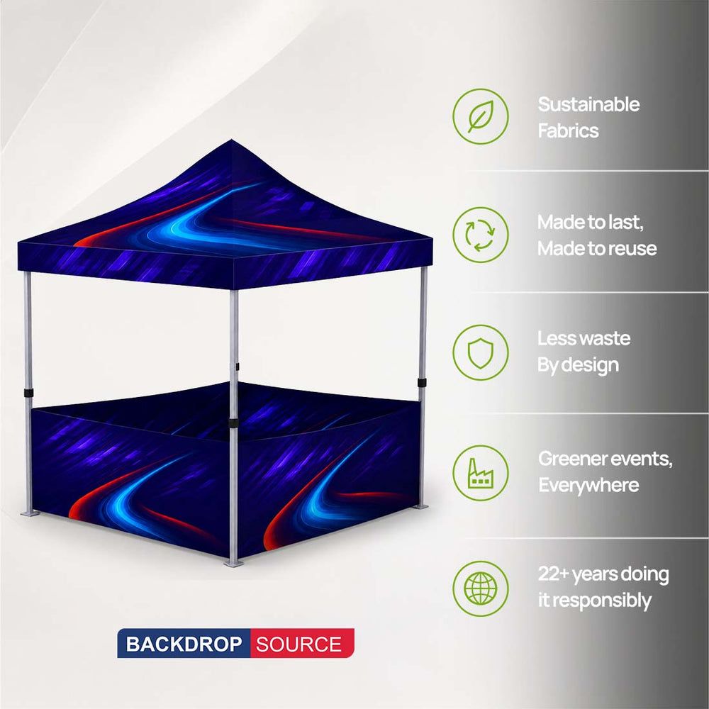 Gazebos en toile résistante – (2 m L x 3 m H)