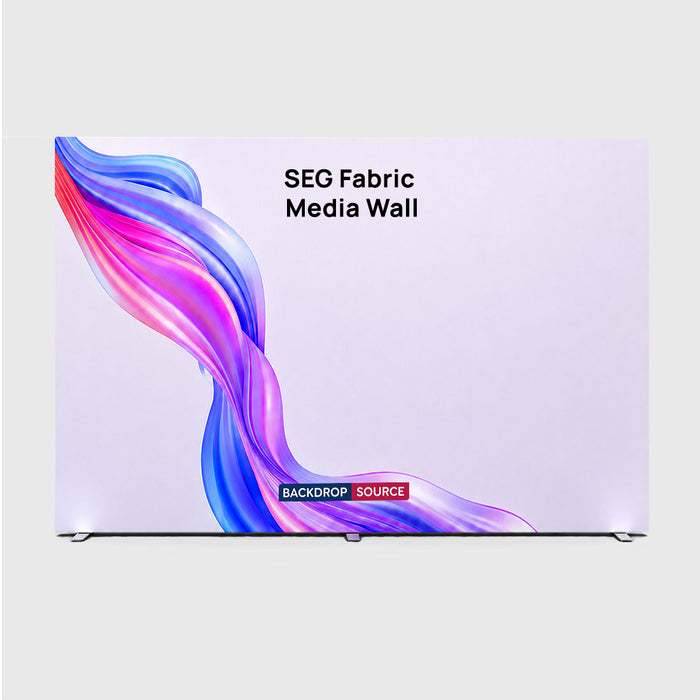 Mur d'images en tissu SEG non rétroéclairé - 4 m L x 2,5 m H