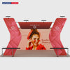 6x3m Booth Kit with 6m Backwall, V-Shape Shelving & Sign