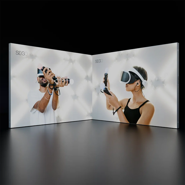 Kit de mur d'images rétroéclairé SEGO en L 3x3m