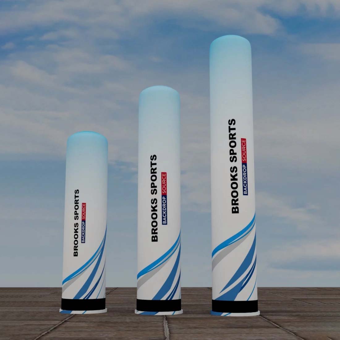 Colonnes publicitaires gonflables