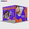 Mur d'images droit pliable 3 m SEG