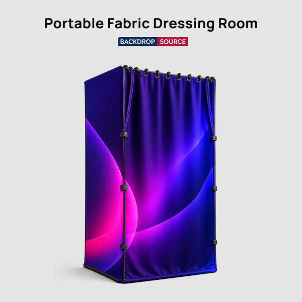 Cabine d'essayage portable en tissu