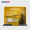 3x3m Square Arch Booth Kit with Shelving & Counter