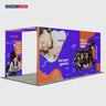 Kit de stand pliable SEG de 6 m avec arche supérieure