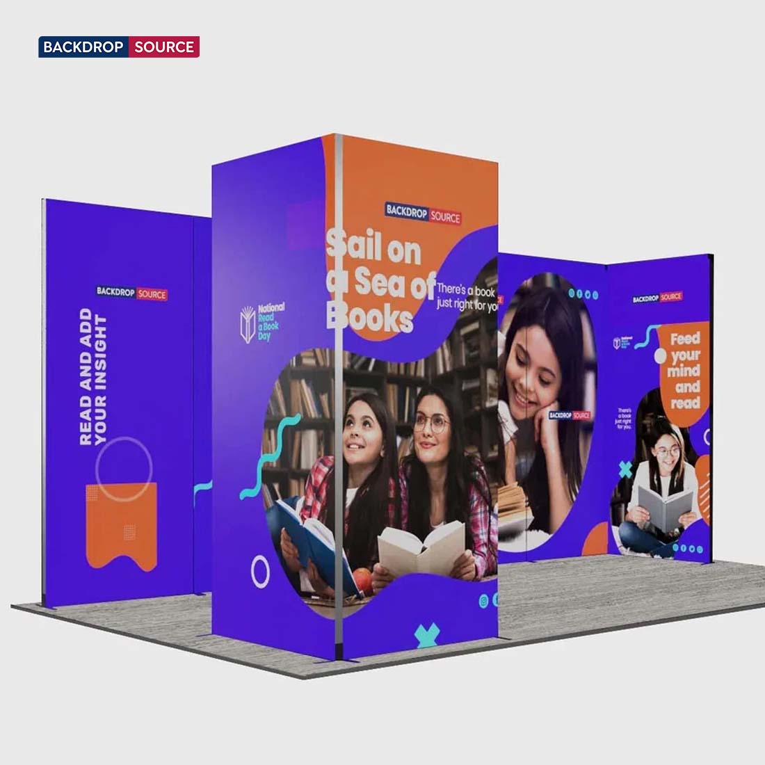 6m Folding SEG Booth Kit with L-Shape Return Walls