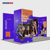 6m Folding SEG Booth Kit with L-Shape Return Walls