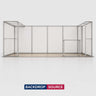 Kit de stand magnétique 3x6 m avec 2 tours présentoirs en L pour TV et comptoir