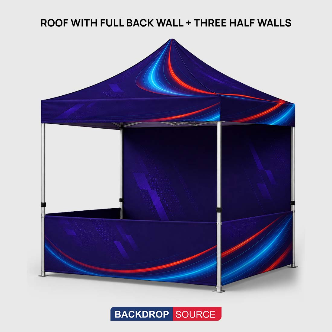Gazebos en toile résistante – (2 m L x 3 m H)