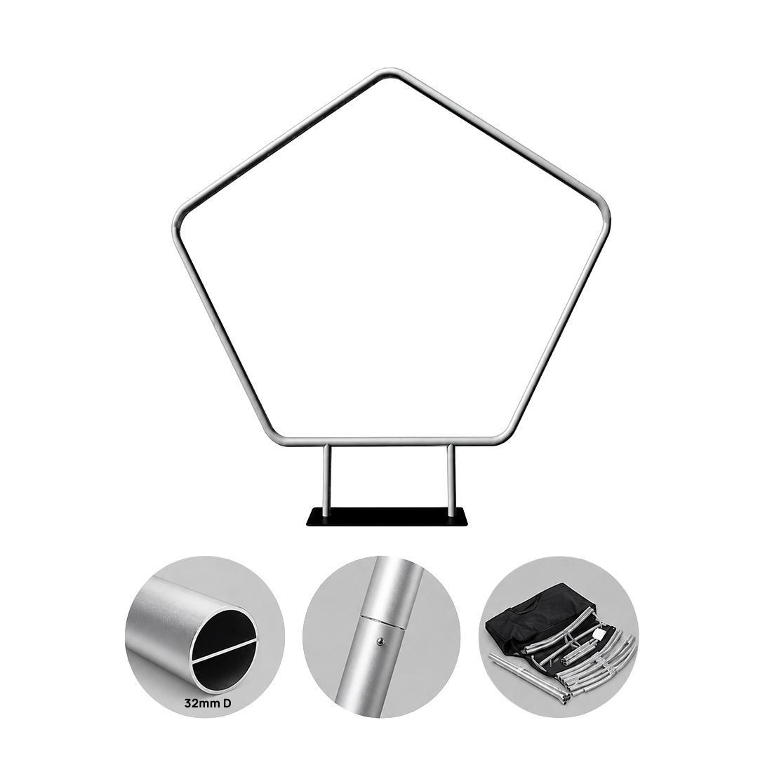Support pentagonal avec socle