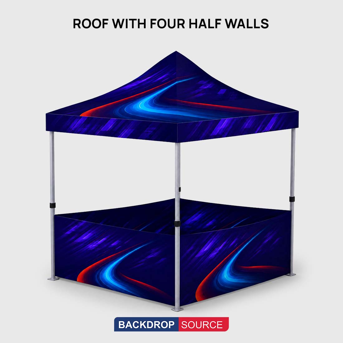 Gazebos en toile résistante – (2 m L x 3 m H)