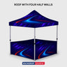 Gazebos en toile résistante – (2 m L x 3 m H)