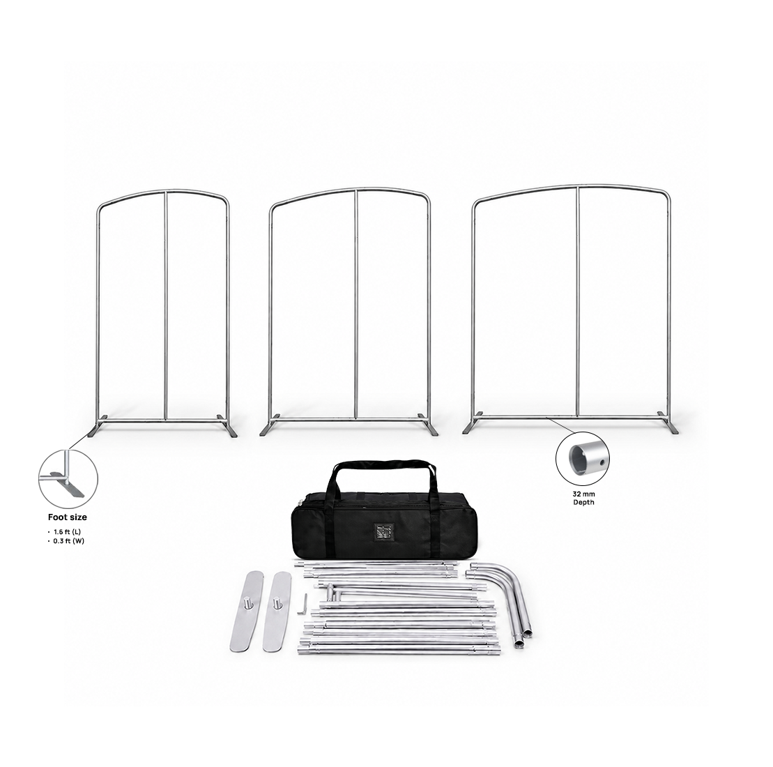 Portable Exhibit Display - Tilted