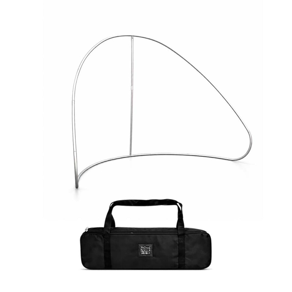 Pod de réunion semi-circulaire avec habillage en tissu