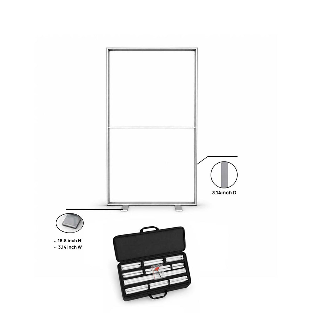 Mur d'images en tissu SEG non rétroéclairé - 1 m L x 2 m H