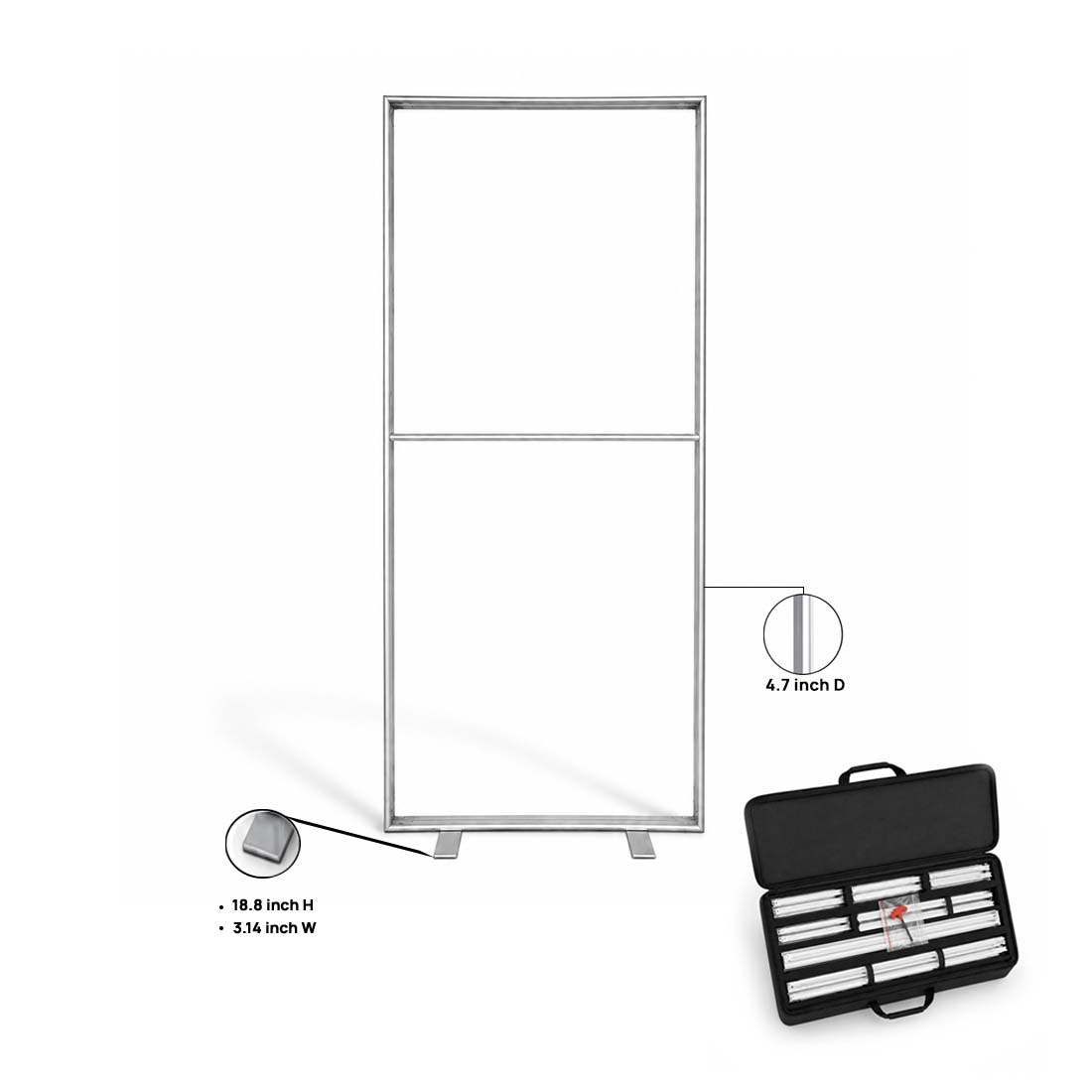 Non-Backlit SEG Fabric Display Frame - 120mm Depth Aluminum Profile