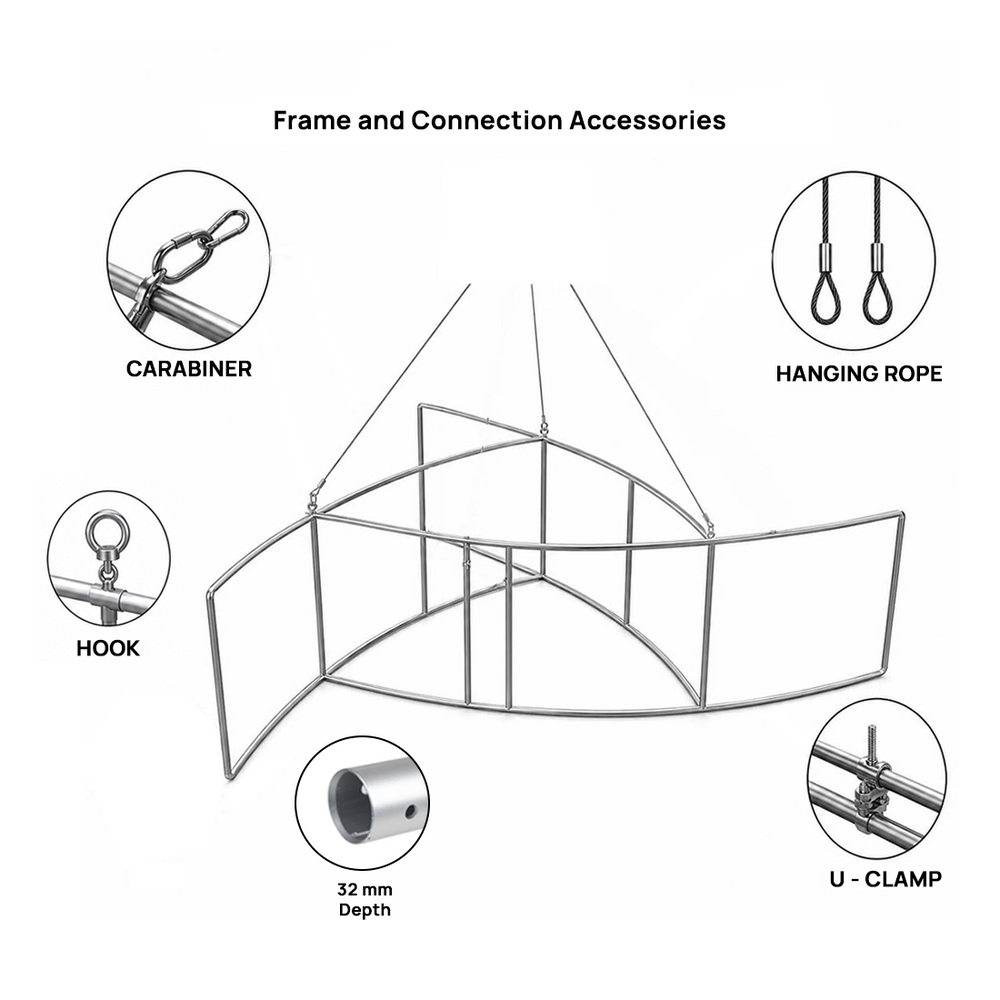 Bannière suspendue triangulaire Sky Tube Pinwheel