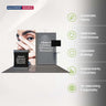 Kit de stand rétroéclairé SEG 3x3m avec mur TV et comptoir LED