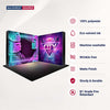 L-Shaped Illuminated Media Wall Set with Counters for 3x3m Booths