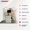 3x3m Straight Wall Booth Kit with Counter & TV Mount