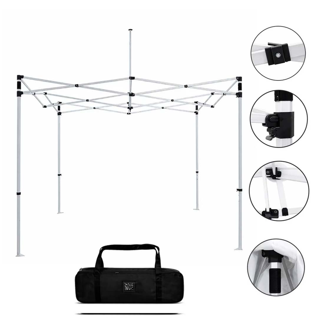 Gazebos en toile résistante – (2 m L x 3 m H)
