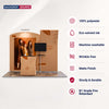 3x3m Booth Kit with Curved Wall & Sloped Arch, Counter & TV