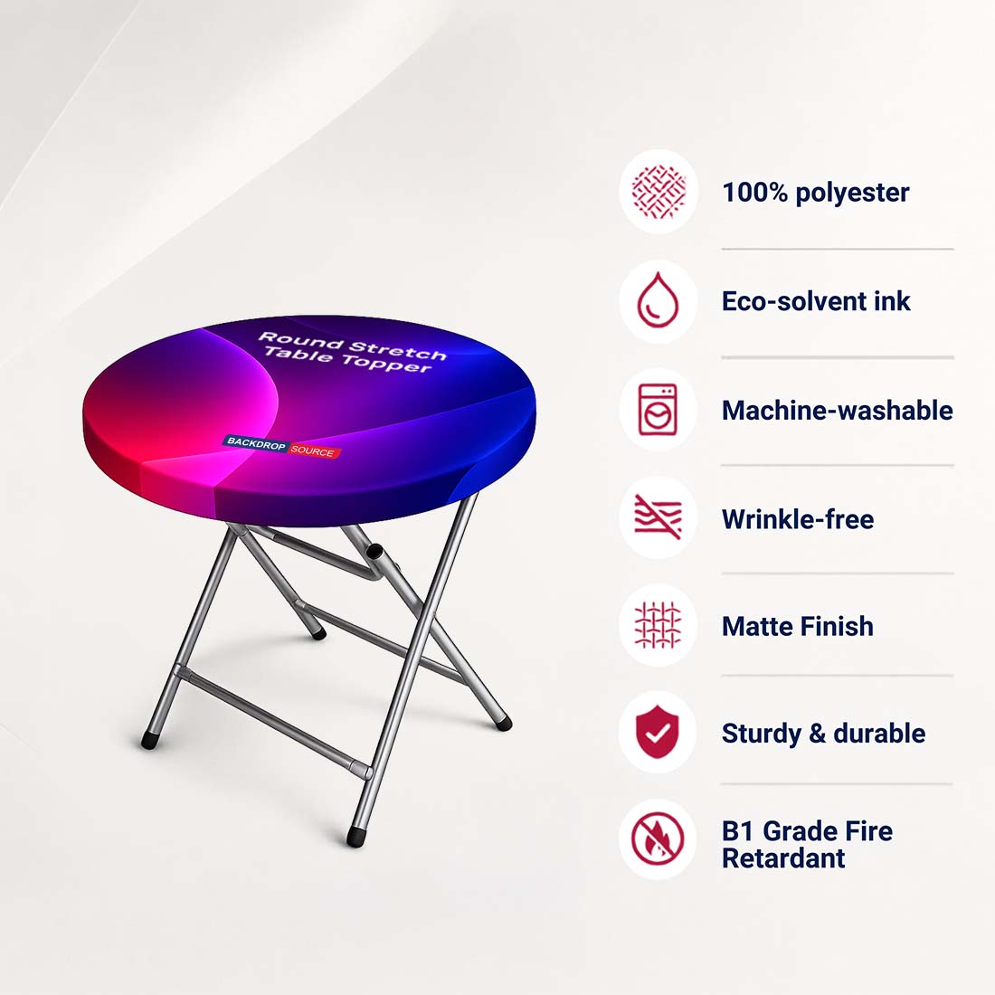 Dessus de table extensible rond