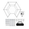 Hexagonal Vogue Booth Enclosure