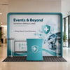 3x3m Square Arch Booth Kit with Shelving & Counter