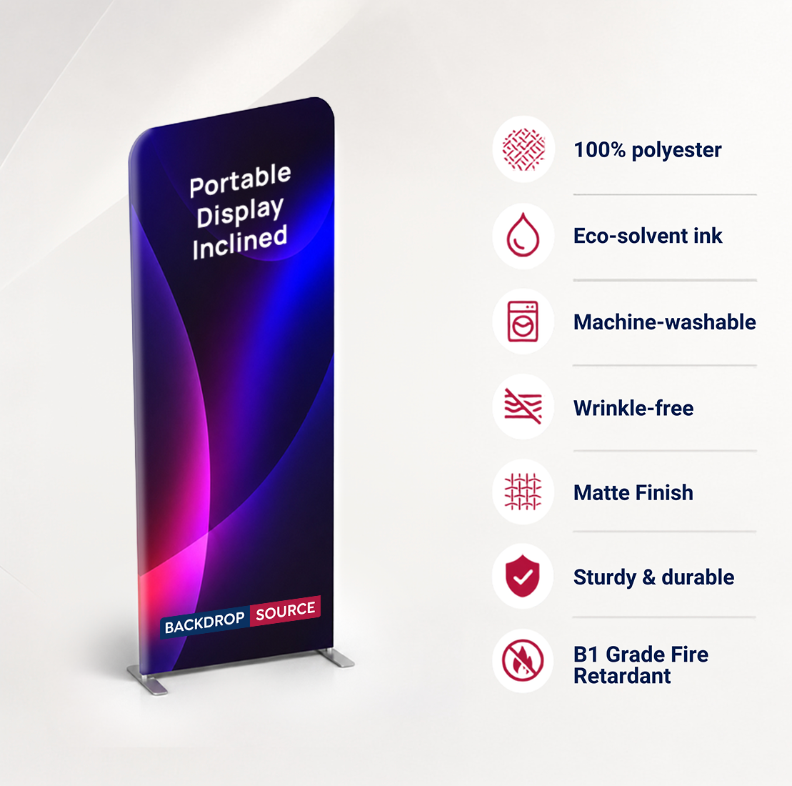 Portable Exhibit Display - Tilted