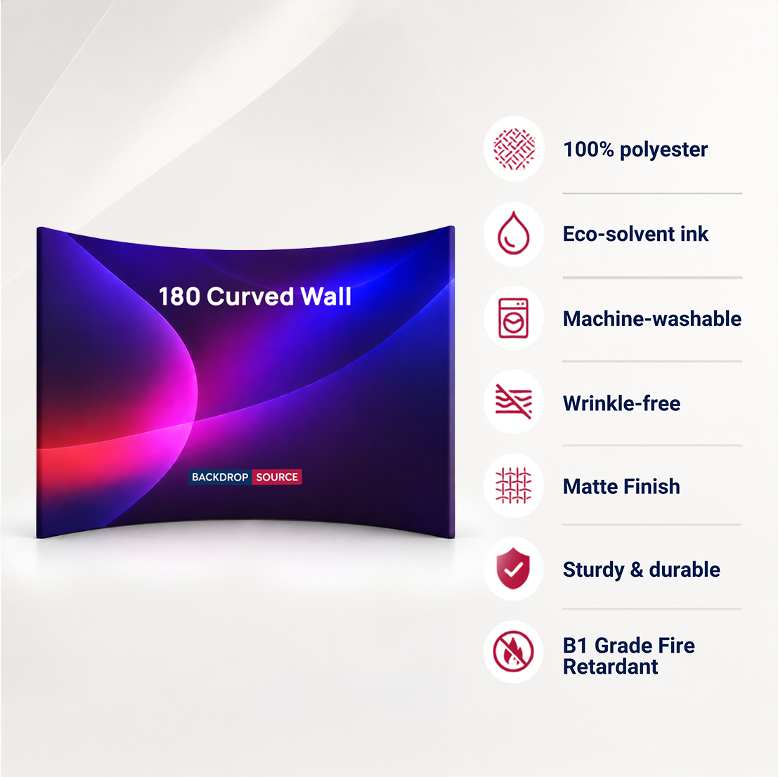 180° Curved Exhibition Booth Wall