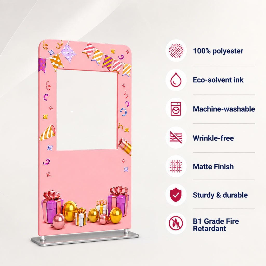 Personalized Fabric Event Selfie Frame