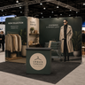 Kit de stand fermé 3x6m avec mur de fond 6m et comptoir parapluie