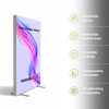 Non-Backlit SEG Fabric Media Wall - 1.2m W x 2m H