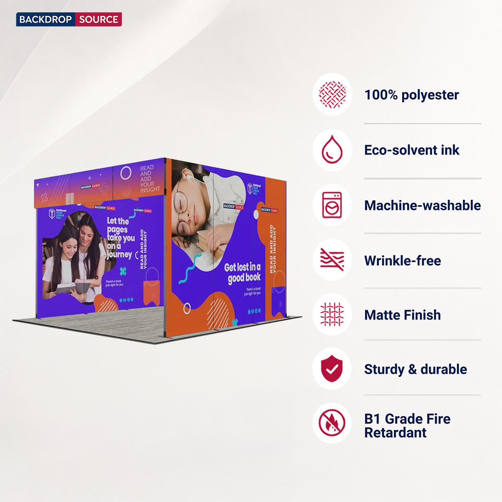 Mur d'images droit pliable 3 m SEG