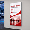Non-Backlit Wall-Mounted SEG Fabric display - 80mm Depth