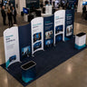 Kit de stand courbe magnétique 3x6m avec 2 comptoirs