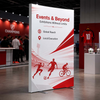 Non-Backlit SEG Fabric Media Wall - 1.2m W x 2m H