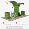 Kit de stand arche en C 3x6m avec 2 comptoirs